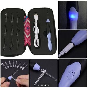 Lighted Crochet Hook Set